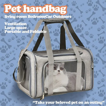 Pet Carrier Bag Side Ventilated Backpack Cat Pet Carriers Dog Travel Bag Airline Approved Transport for Small Dogs Cats Outgoing