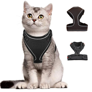 Chest Harness For Cat Anti-Escape Small Cat Harness Vest Soft Mesh liner Adjustable Cat Vest Harness With Reflective Strap Colla